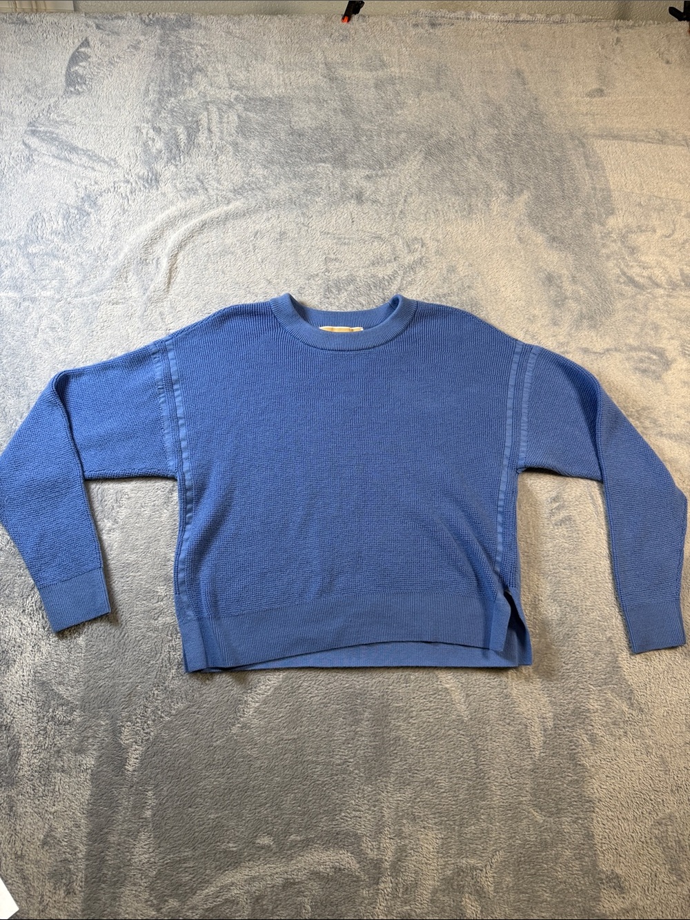 Michael Kors Blue Crewneck Cropped Women's Sweater #3171